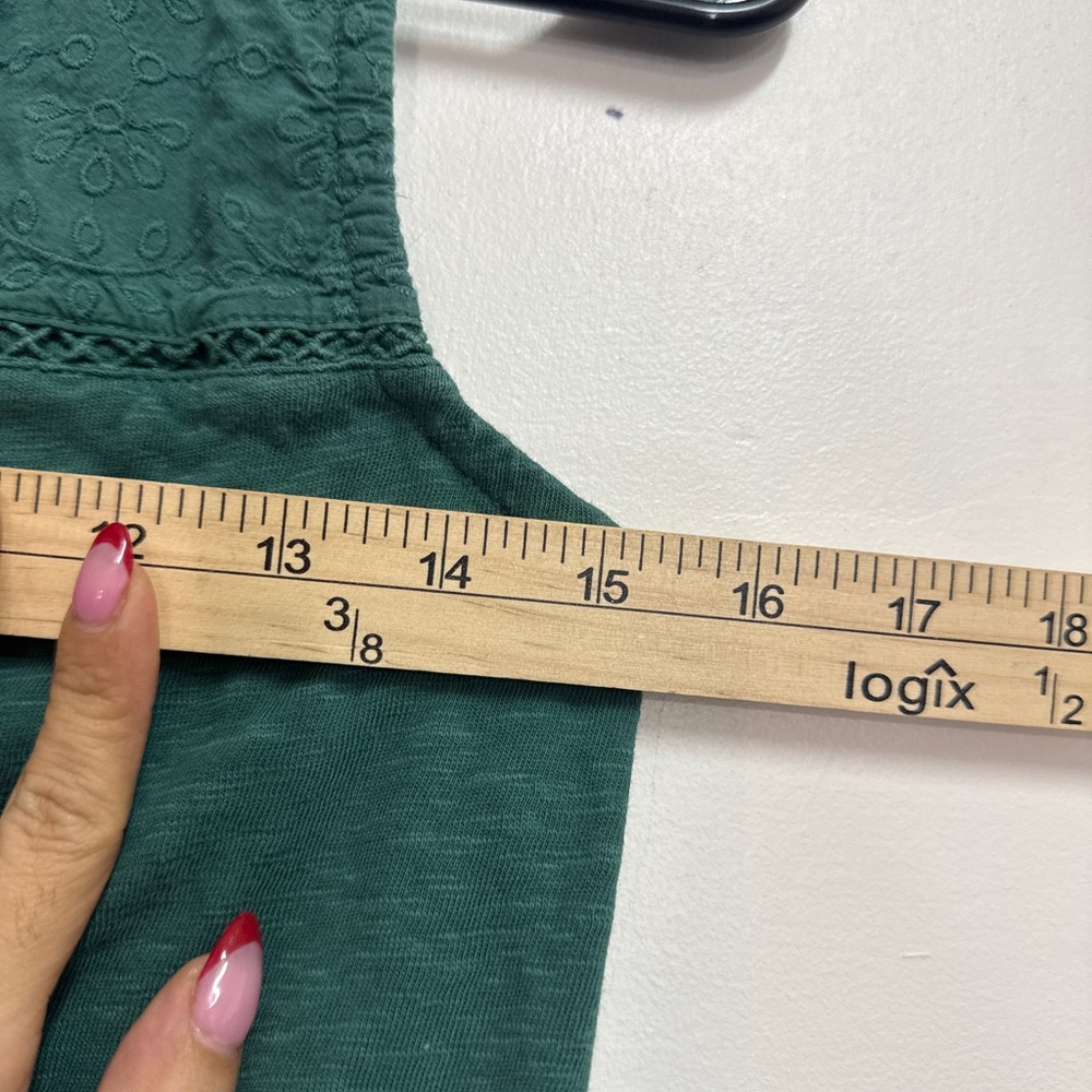 Green Talbots extra small sleeveless blouse Size XS - Picture 3 of 6